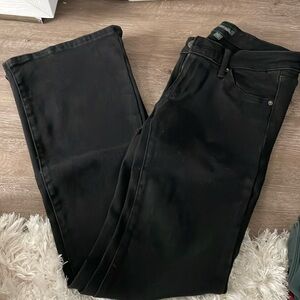 Low rise flare jeans